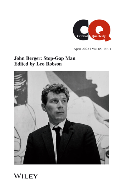 Magazine CRITICAL QUARTERLY special issue