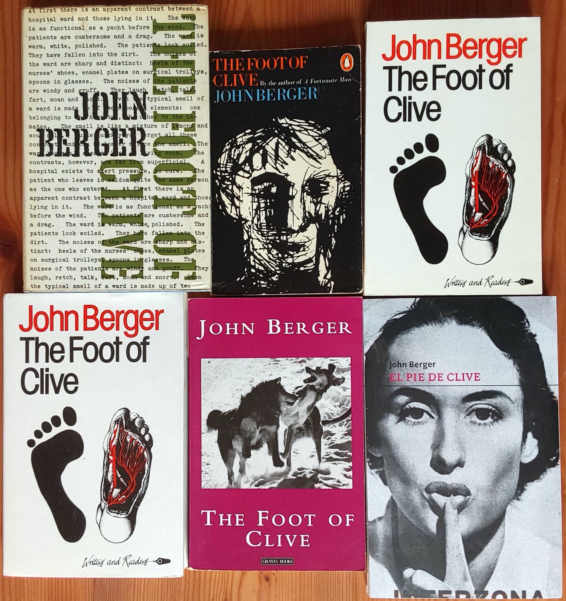 John Berger 1962 The Foot of Clive - All covers