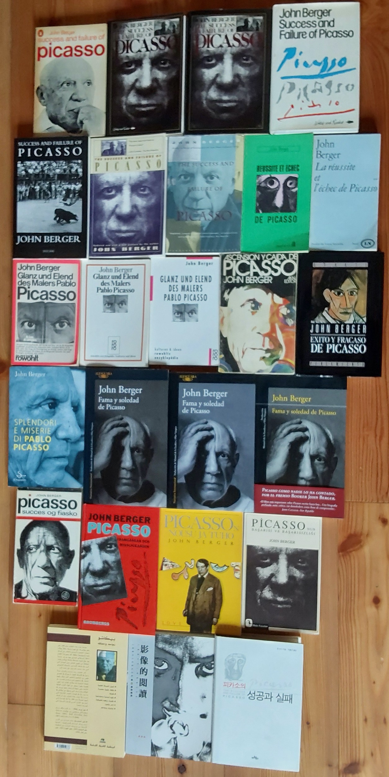 John Berger 1965 Success and Failure of Picasso - All covers