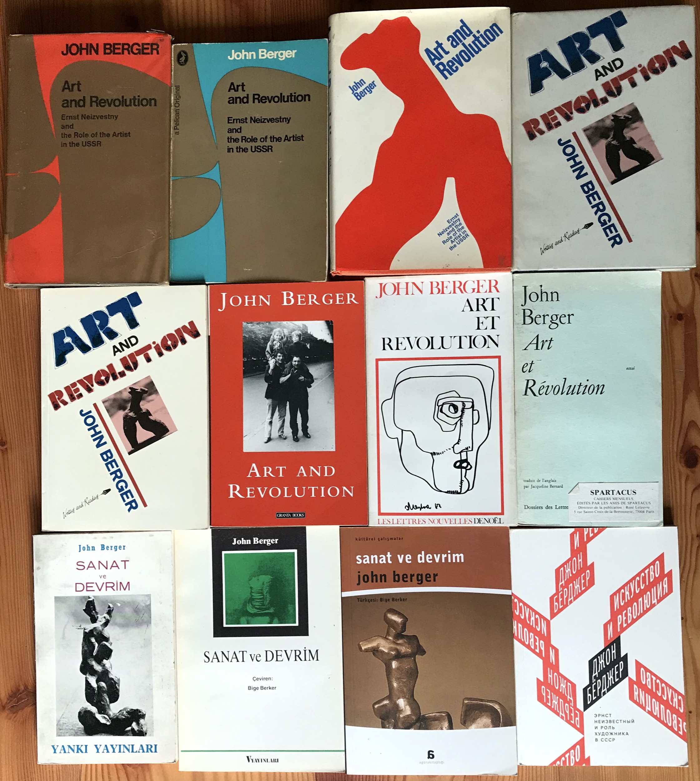 John Berger 1969 Art and Revolution - All covers