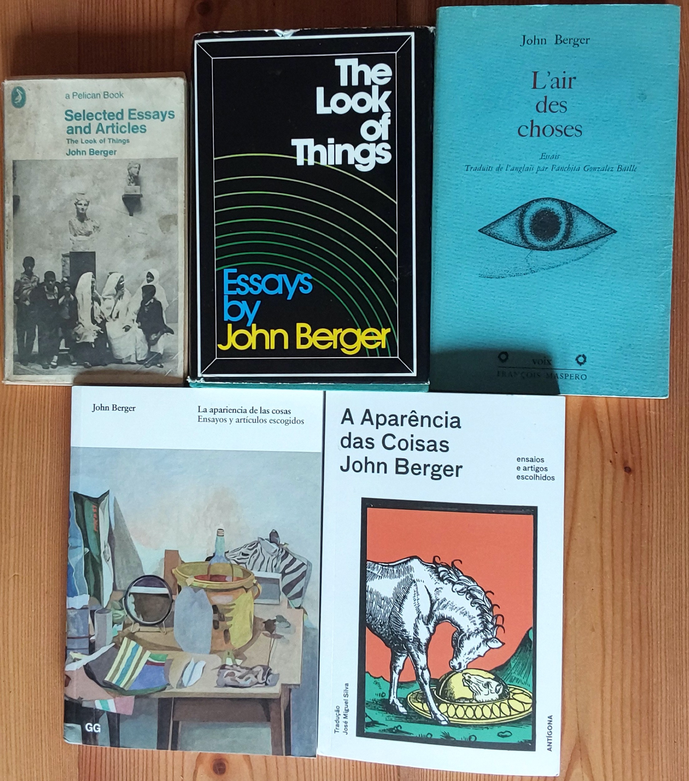 John Berger 1972 The Look of Things - All covers