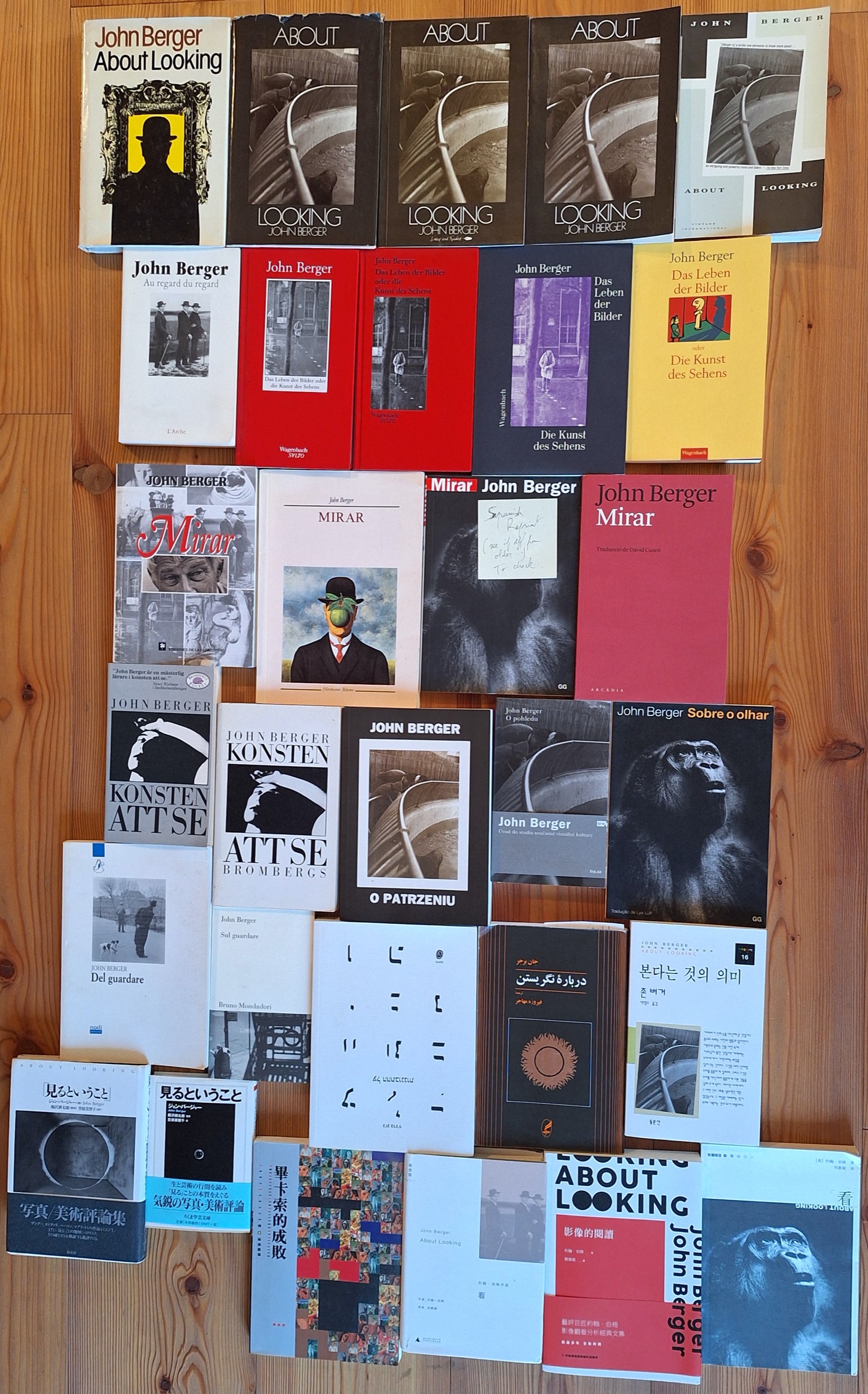 John Berger 1980 About Looking - All covers