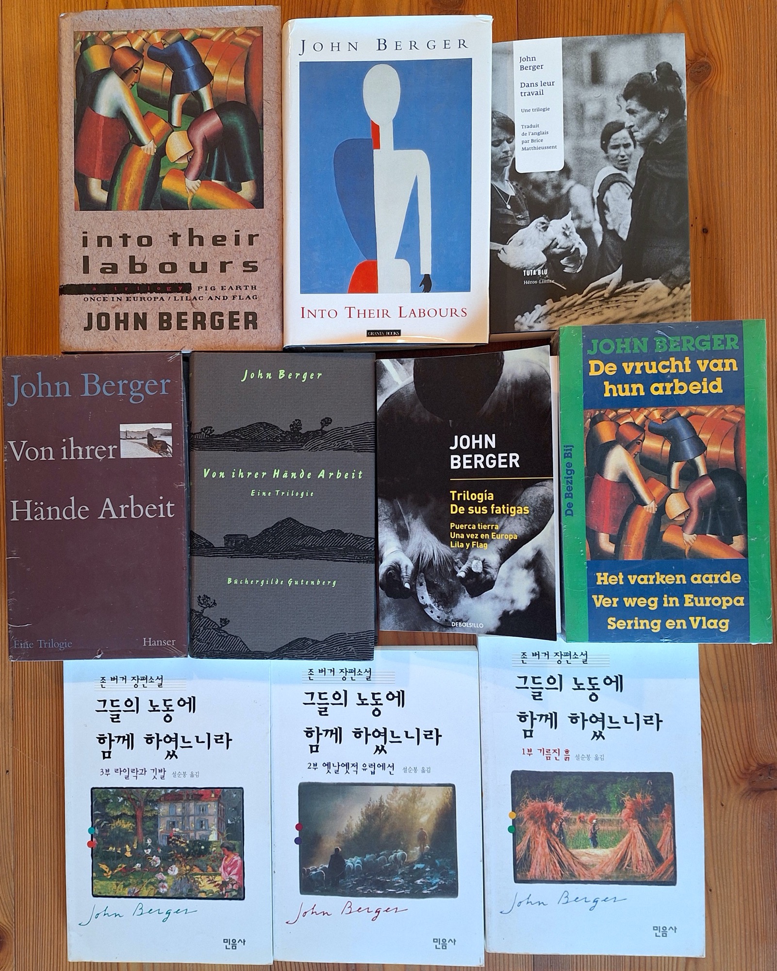 John Berger 1990 Into Their Labours - Trilogy - All covers