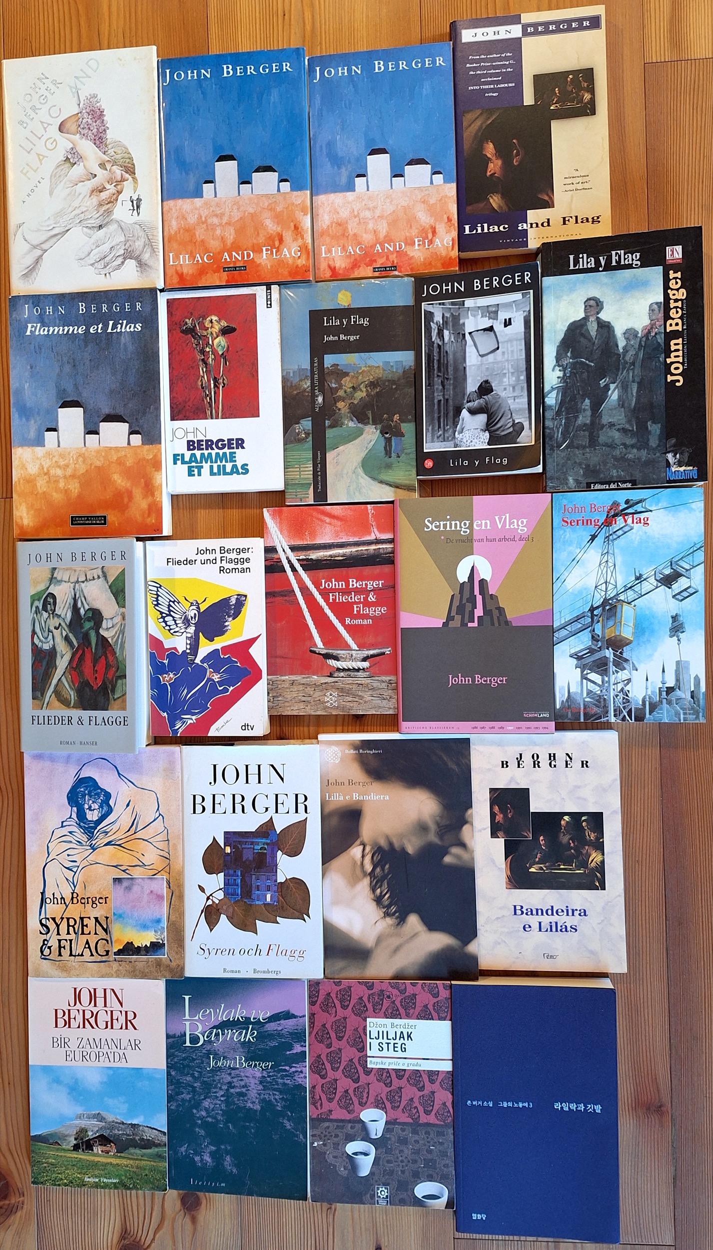 John Berger 1990 Lilac and Flag - All covers