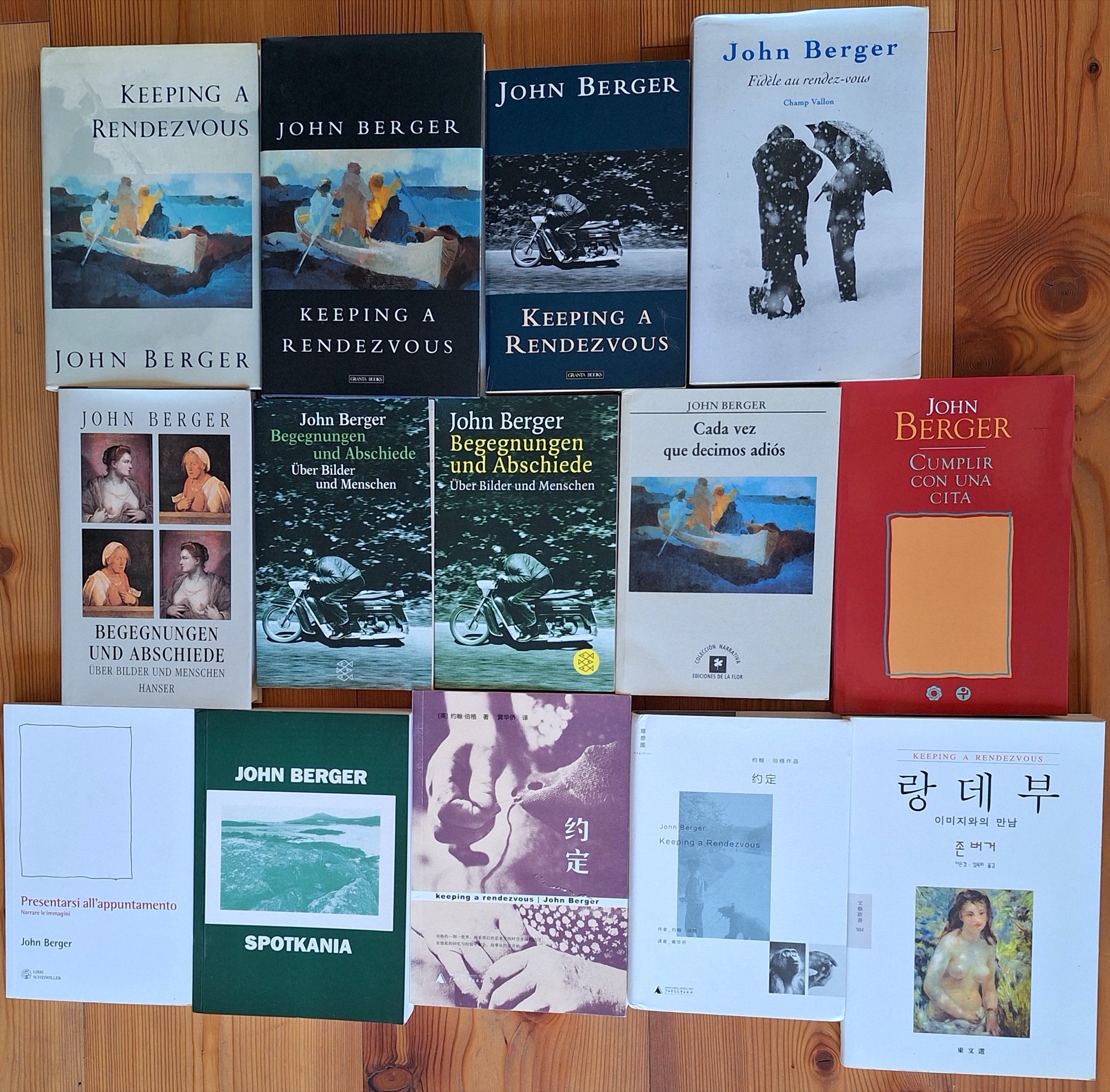 John Berger 1992 Keeping a Rendez-vous - All covers