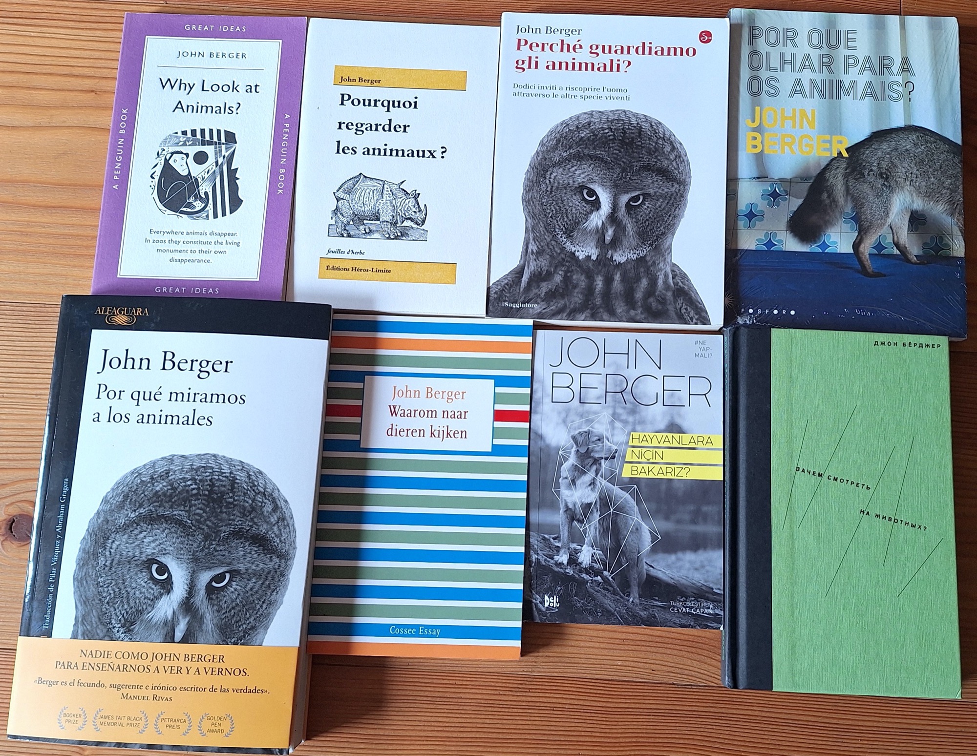 John Berger 2009 Why Look at Animals - All covers
