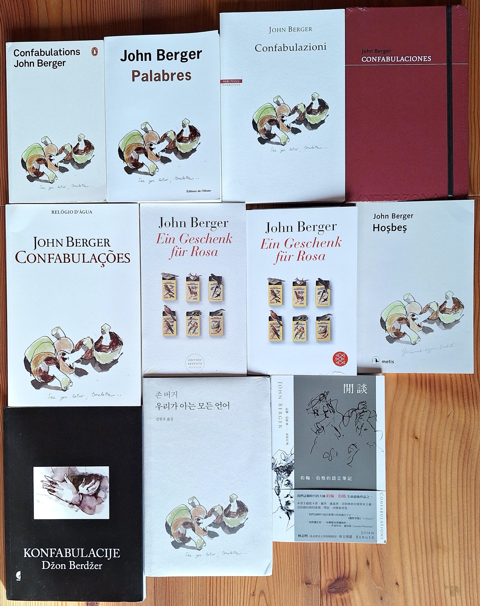 John Berger 2016 Confabulations - All covers