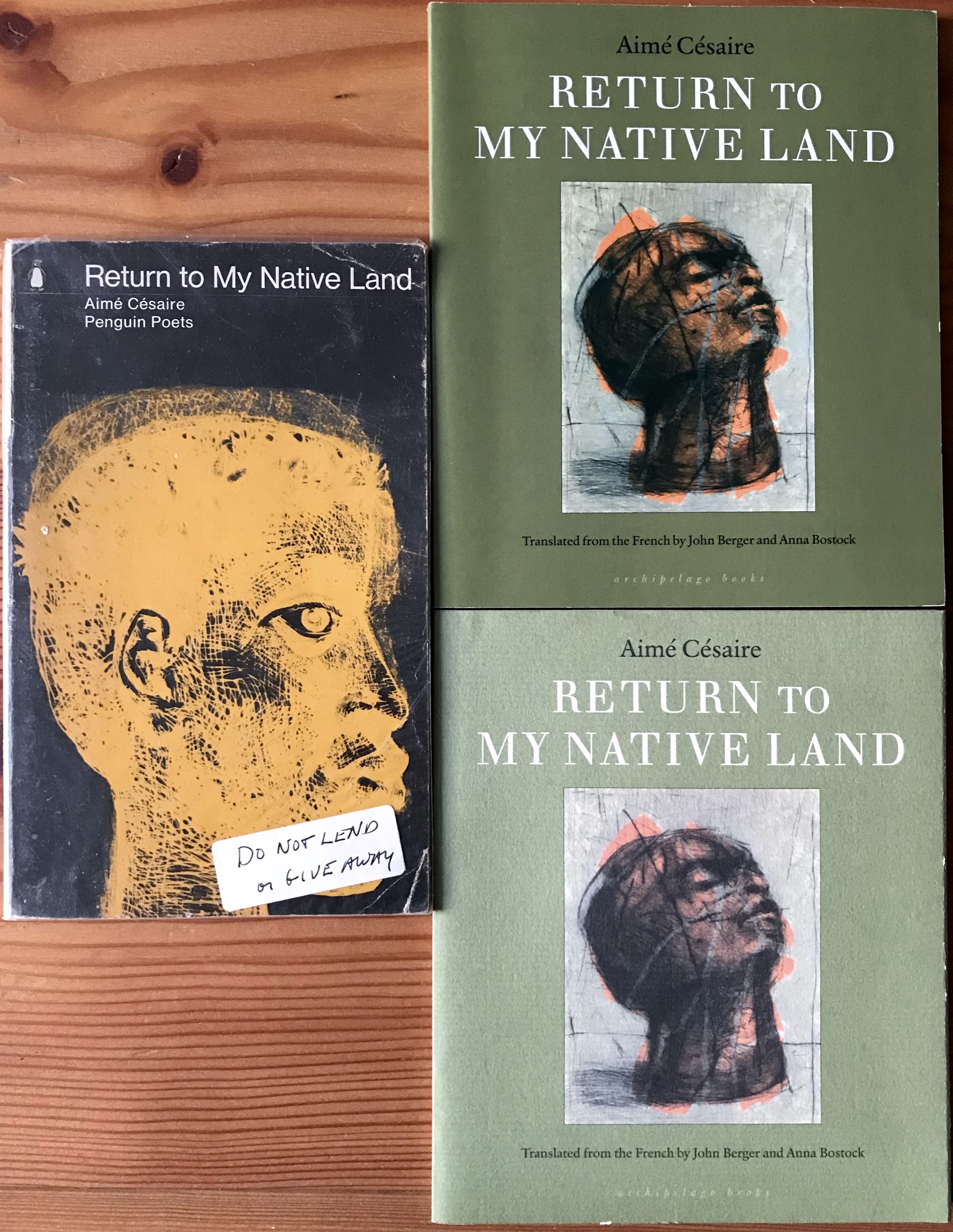 John Berger Translation 1969 CEZAIRE Return to my native land - All covers