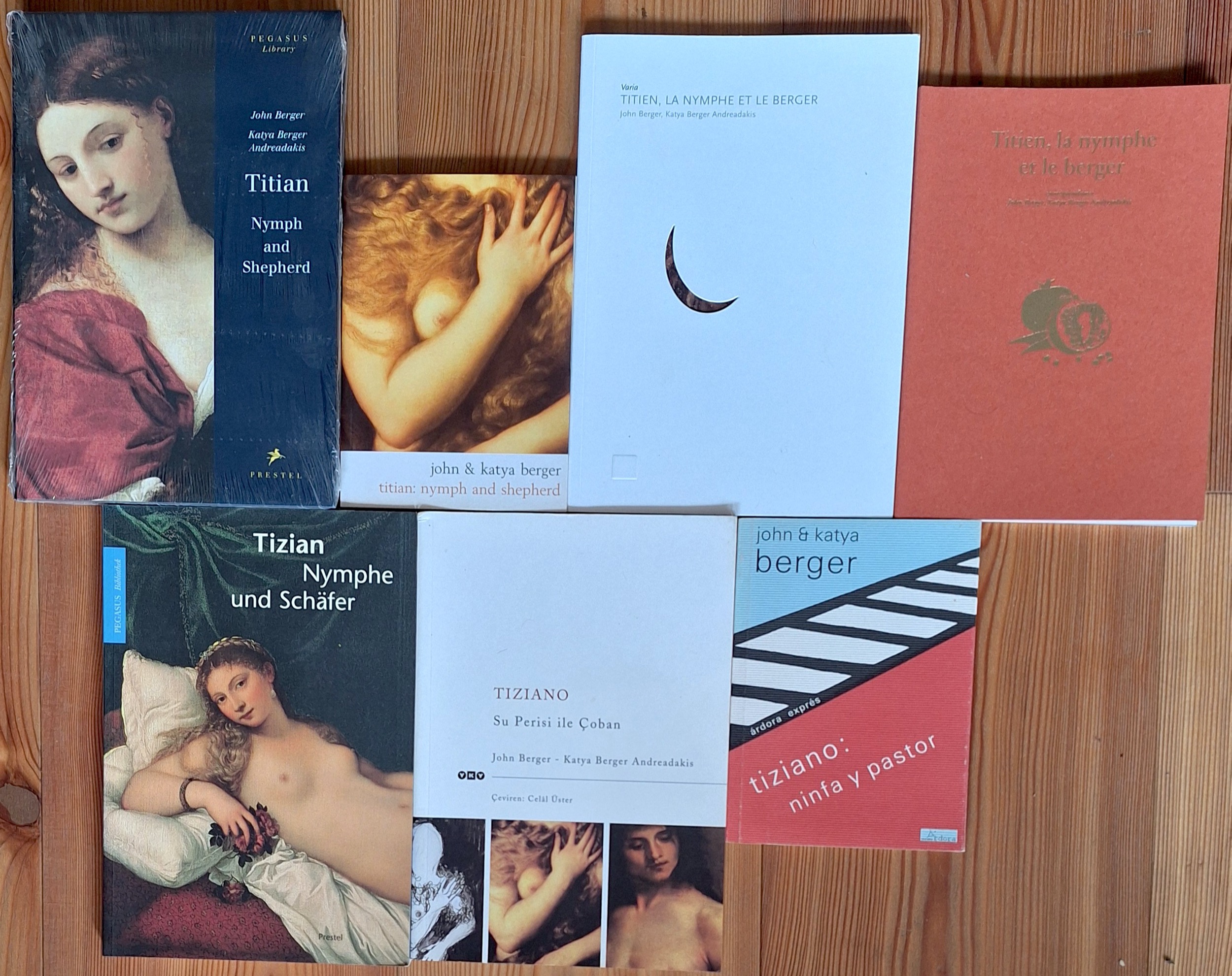 John Berger Katya Berger 1996 Titian Nymph and Sheperd - All covers