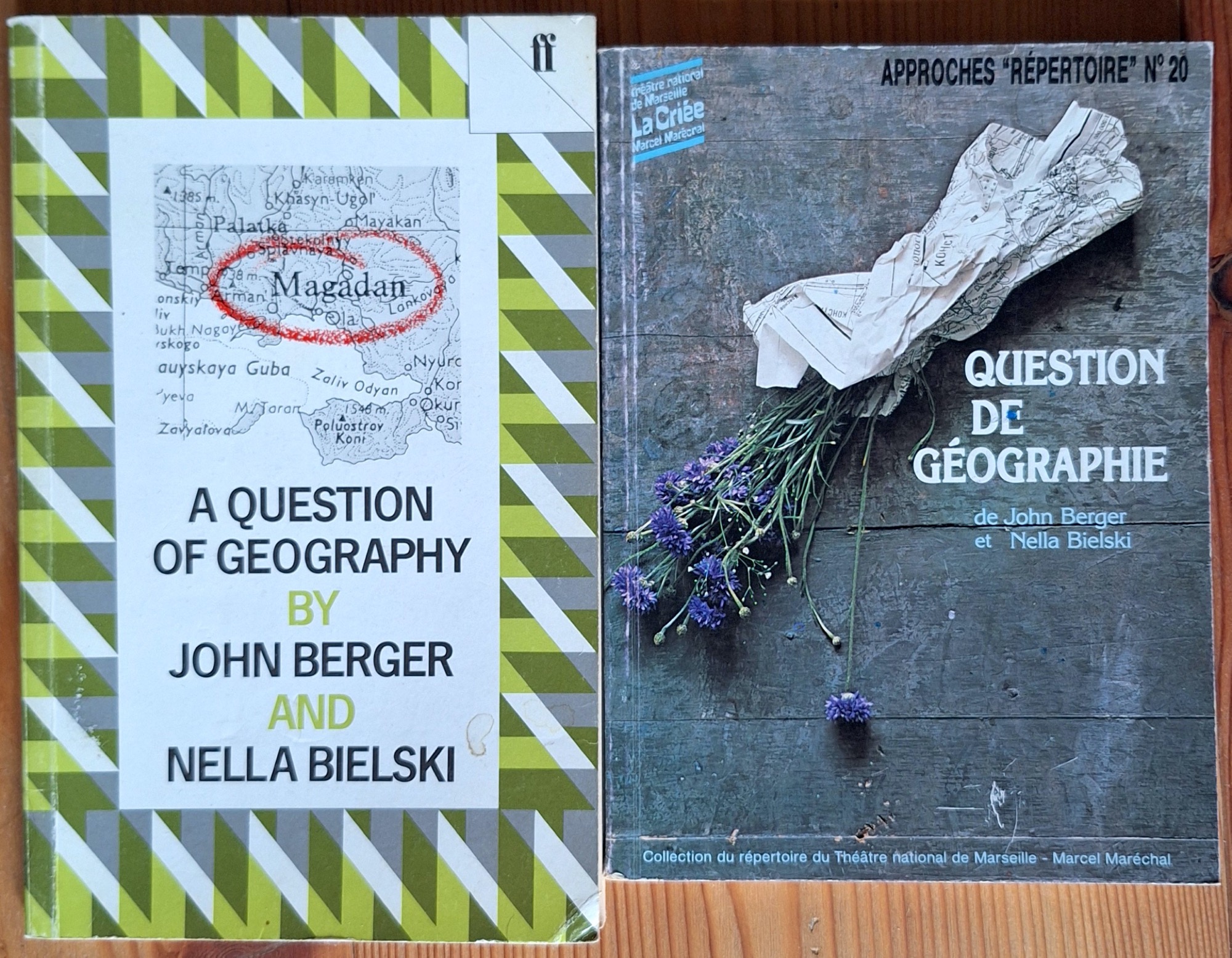 John Berger Nella Bielski 1987 A Question of Geography - All covers