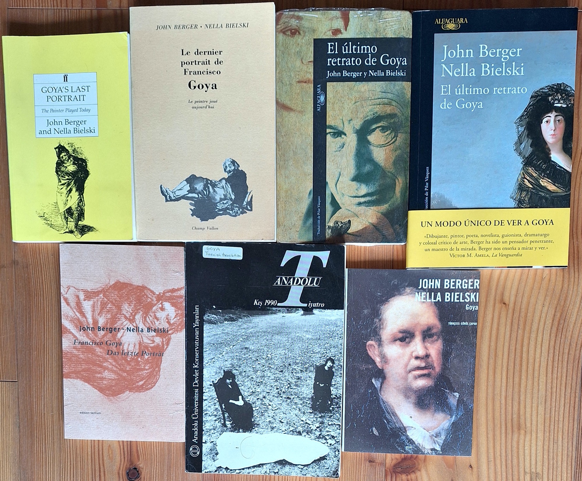 John Berger Nella Bielski 1989 Goya s last portrait - All covers
