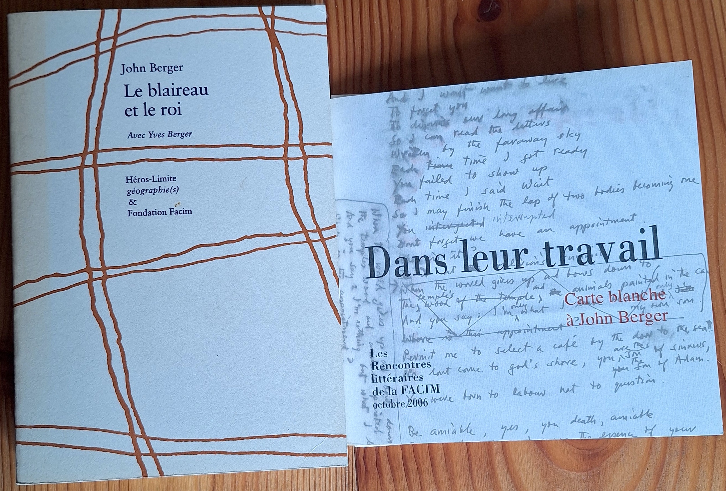 John Berger and Yves Berger 2010 Le Blaireau et le Roi - All covers
