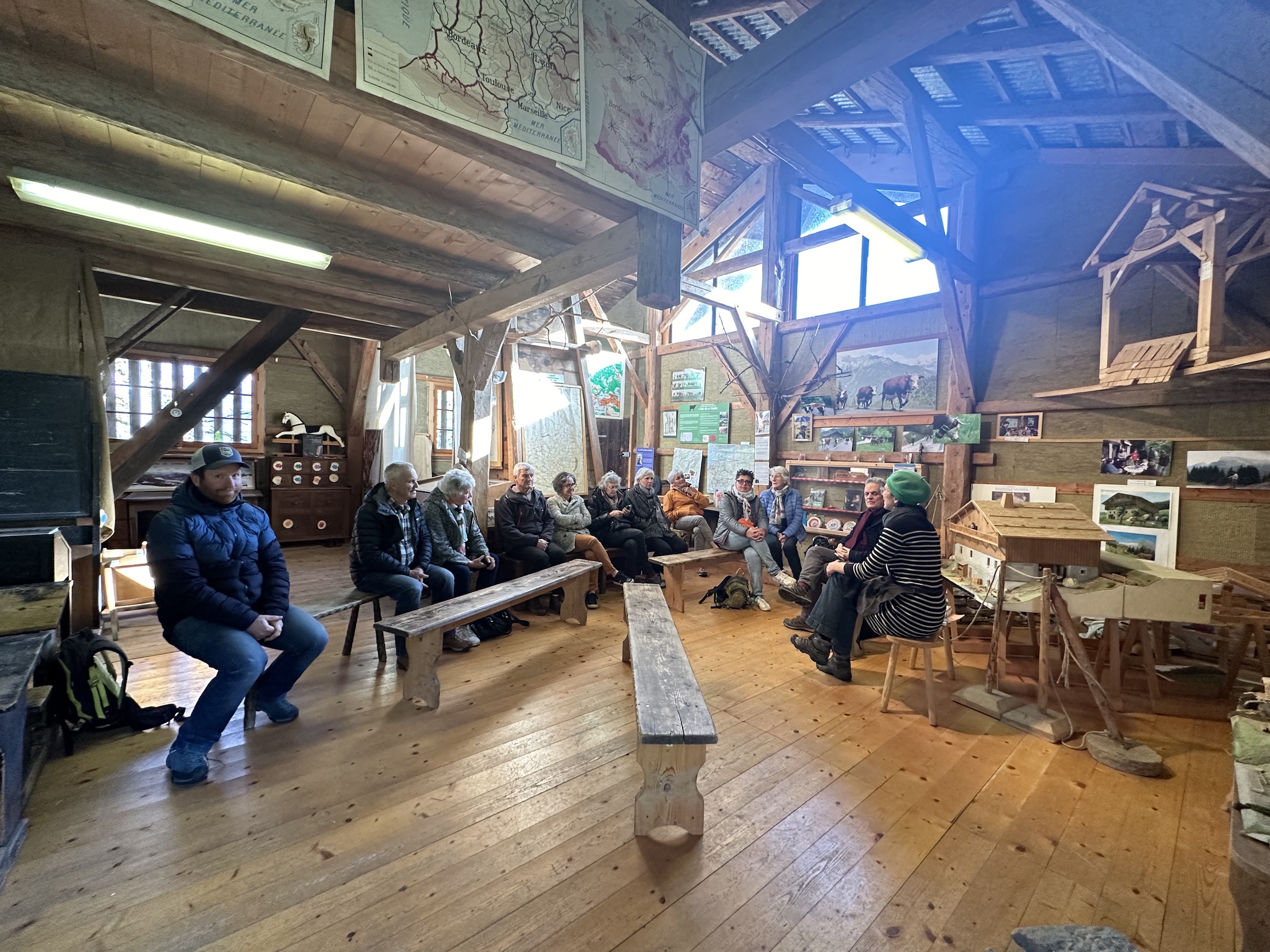 2024 Ecomusee Clos Parchet rencontre Alain Berset John Berger Mieussy Patrimoine © David Brun