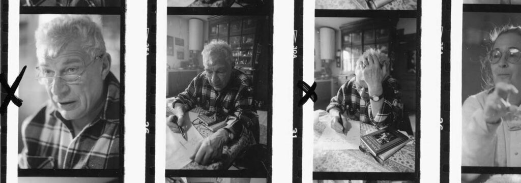 1990s Quincy JB planche contact by Jean Mohr writing © John Berger Estate