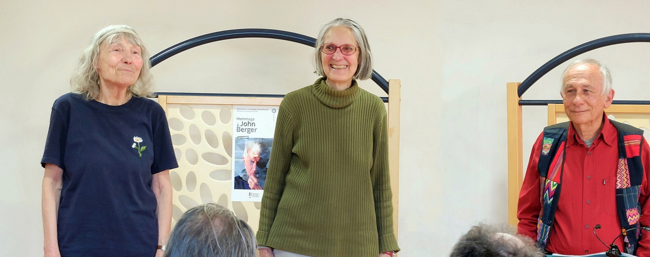 Line Agreil Dany Audet Yves Jaccaz récital poétique à la rencontre d e John Berger 20260403 Grenoble © Rencontres en poèmes