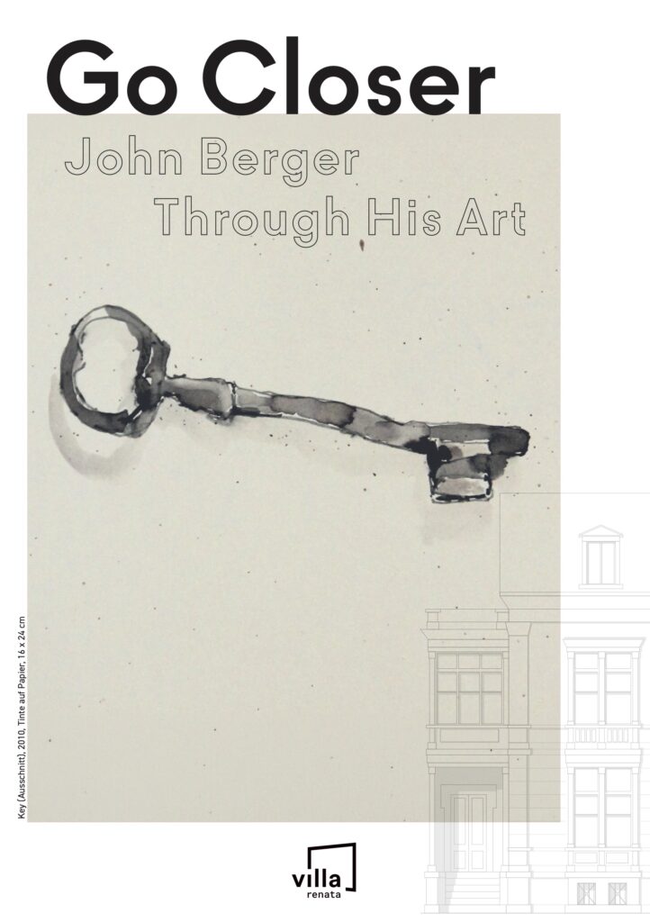 Invit John Berger drawing exhibition GO CLOSER Invitation Key