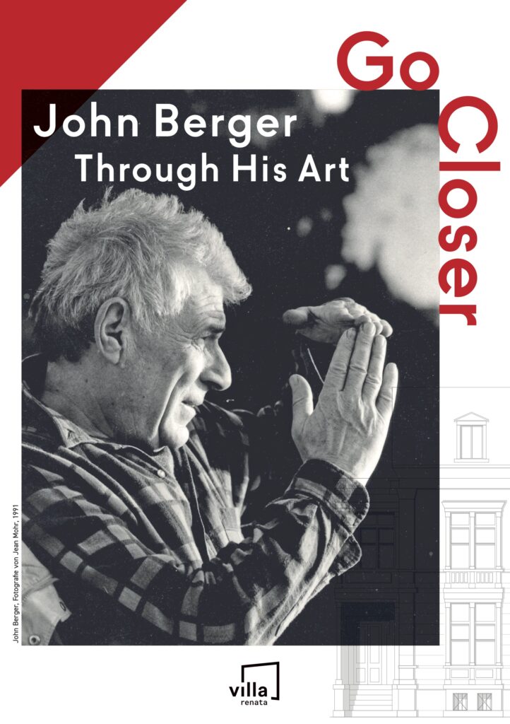 Invit John Berger drawing exhibition GO CLOSER Invitation Portrait by Jean Mohr © Villa Renata