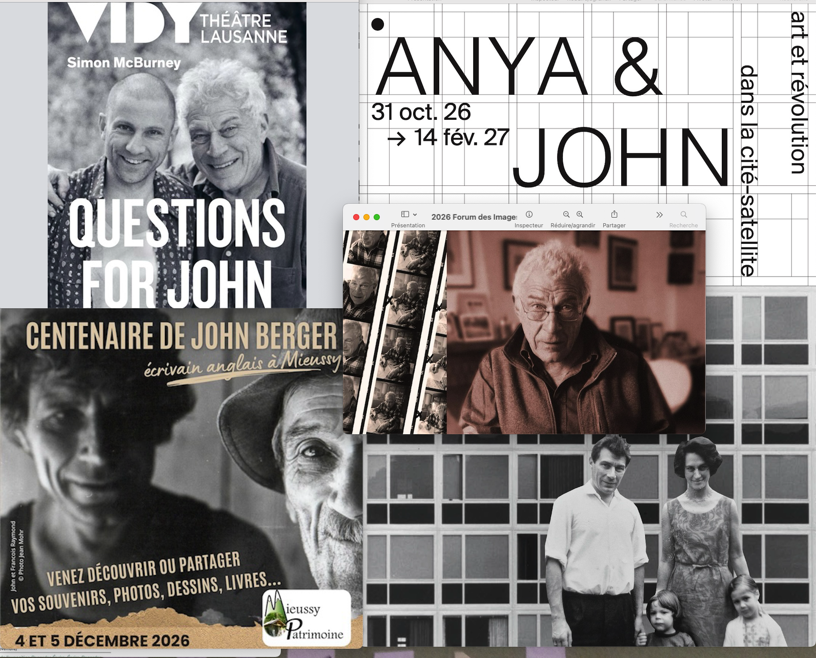2026 automne events in France and Swiss John Berger centenary © John Berger Estate